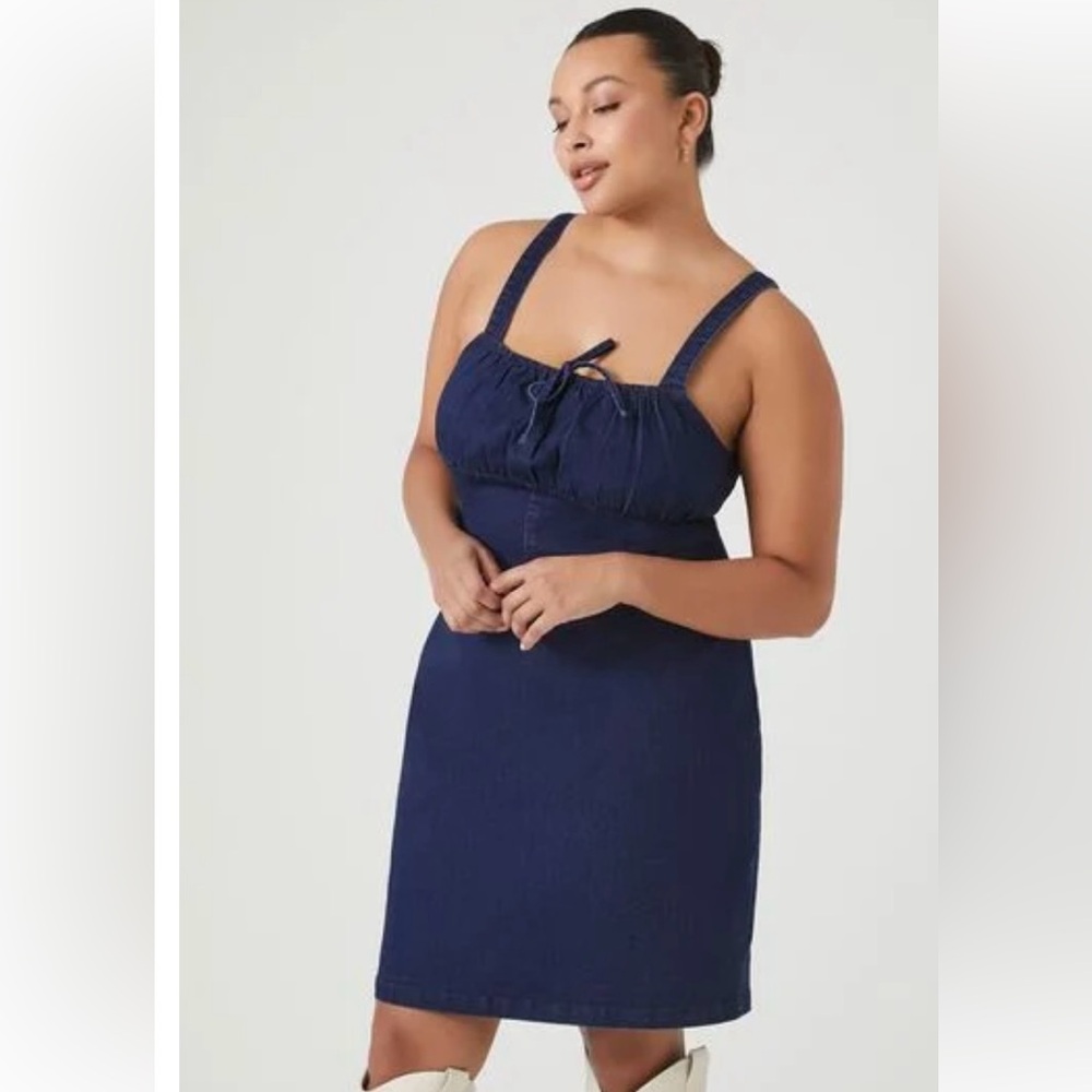Forever 21 Plus Size Denim Bodycon Mini Dress
